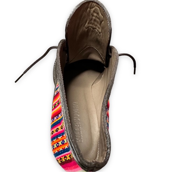 Killasumaq Mister Stenholm Dark Brown Leather Booties Serape Fabric Size EU 39 - Picture 15 of 17